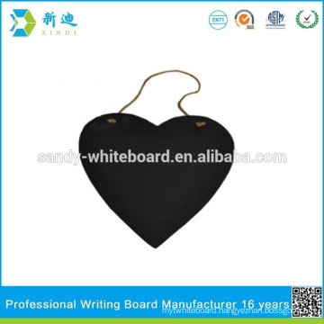 No framed slate blackboard heart design